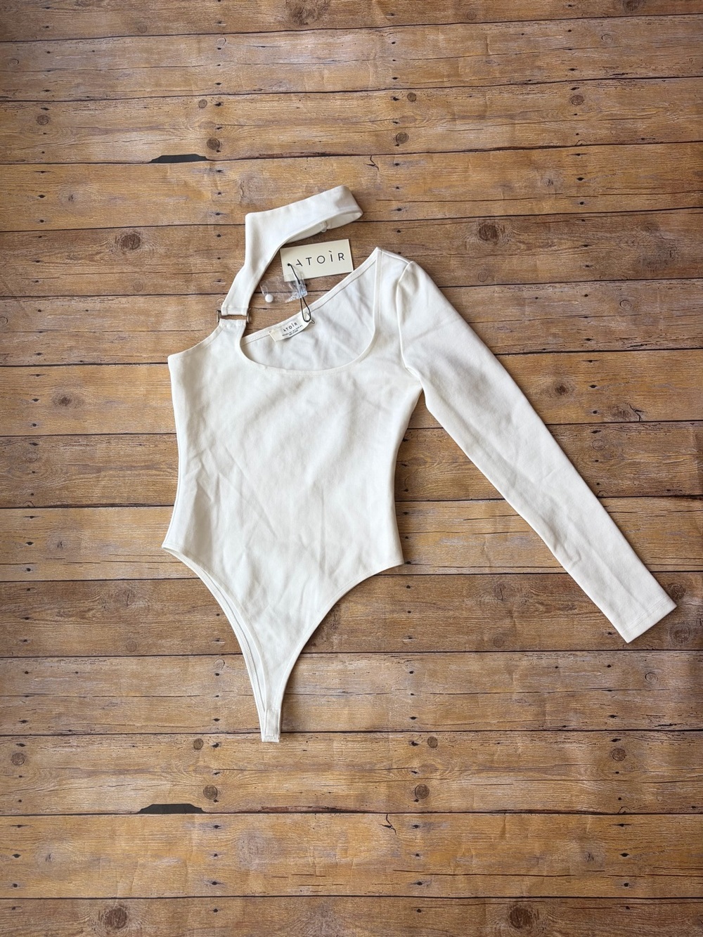 Atoir Fife One-Shoulder Long Sleeve Bodysuit-Size-XS